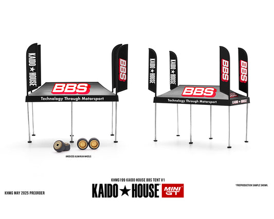 Kaido House x Mini GT BBS Tent V1 1:64 Scale New Sealed In Box KHMG199