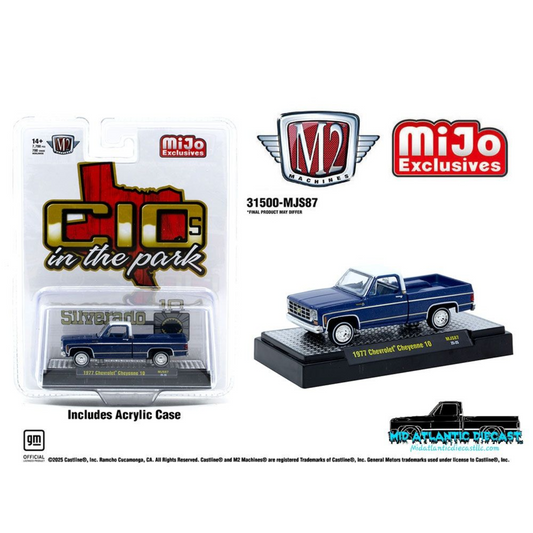M2 Machines 1:64 1977 Chevrolet Cheyenne 10 C10s In The Park MiJo Exclusives Limited Edition 31500-MJS87 *Free Shipping*