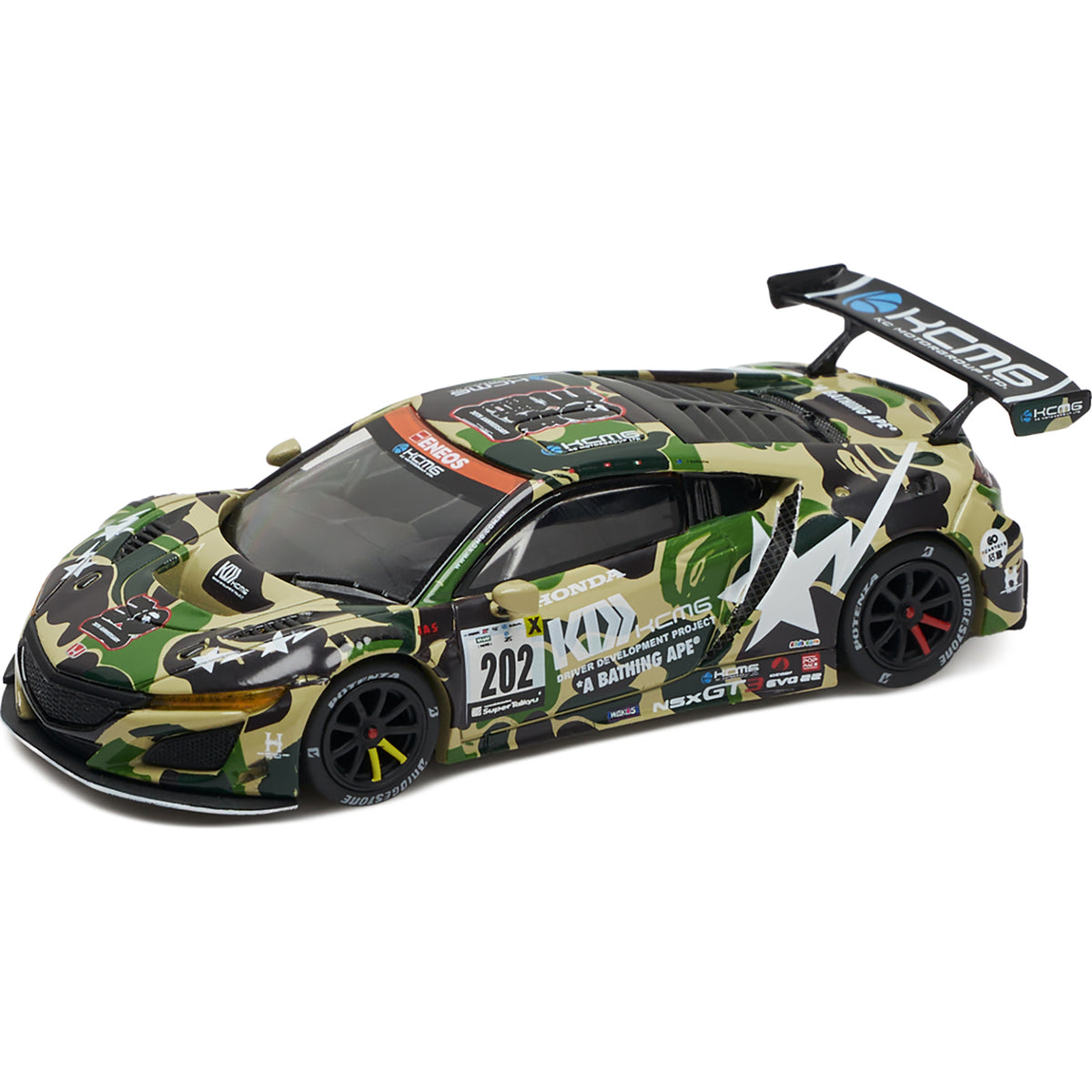 Bape x PopRace 1:64 Honda NSX GT3 Bathing Ape EVO22BAPE