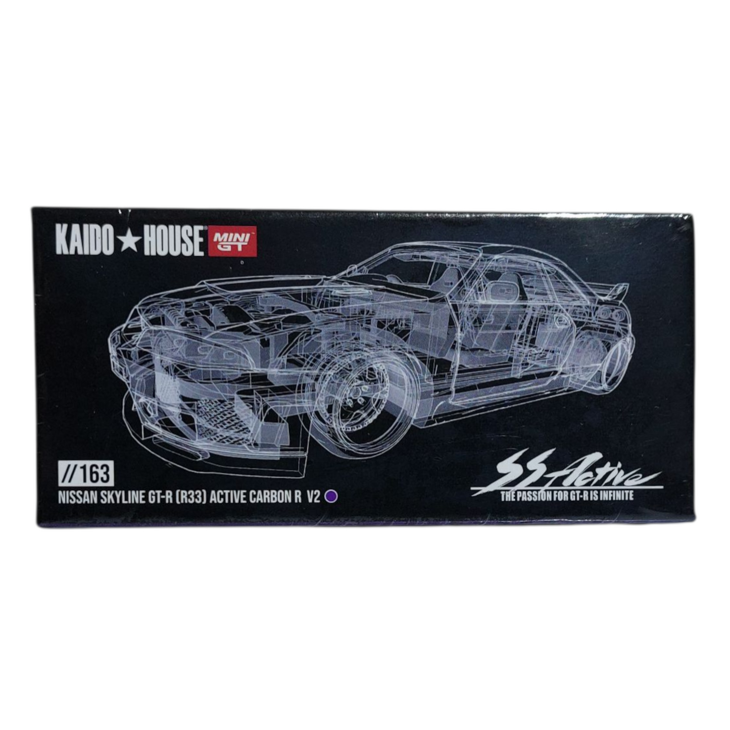 Mini GT x Kaido House 1:64 Nissan GT-R (R33) Active Carbon R V2 Factory Sealed Diecast Model
