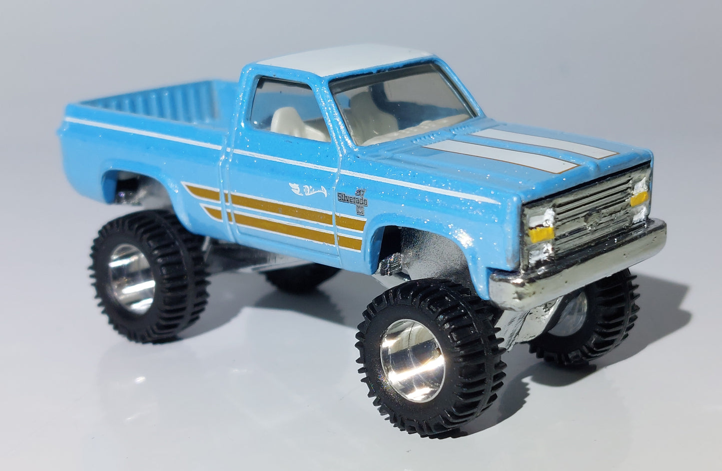 1:64 scale 12mm CNC'd polished Aluminum Wheels & Axle Set