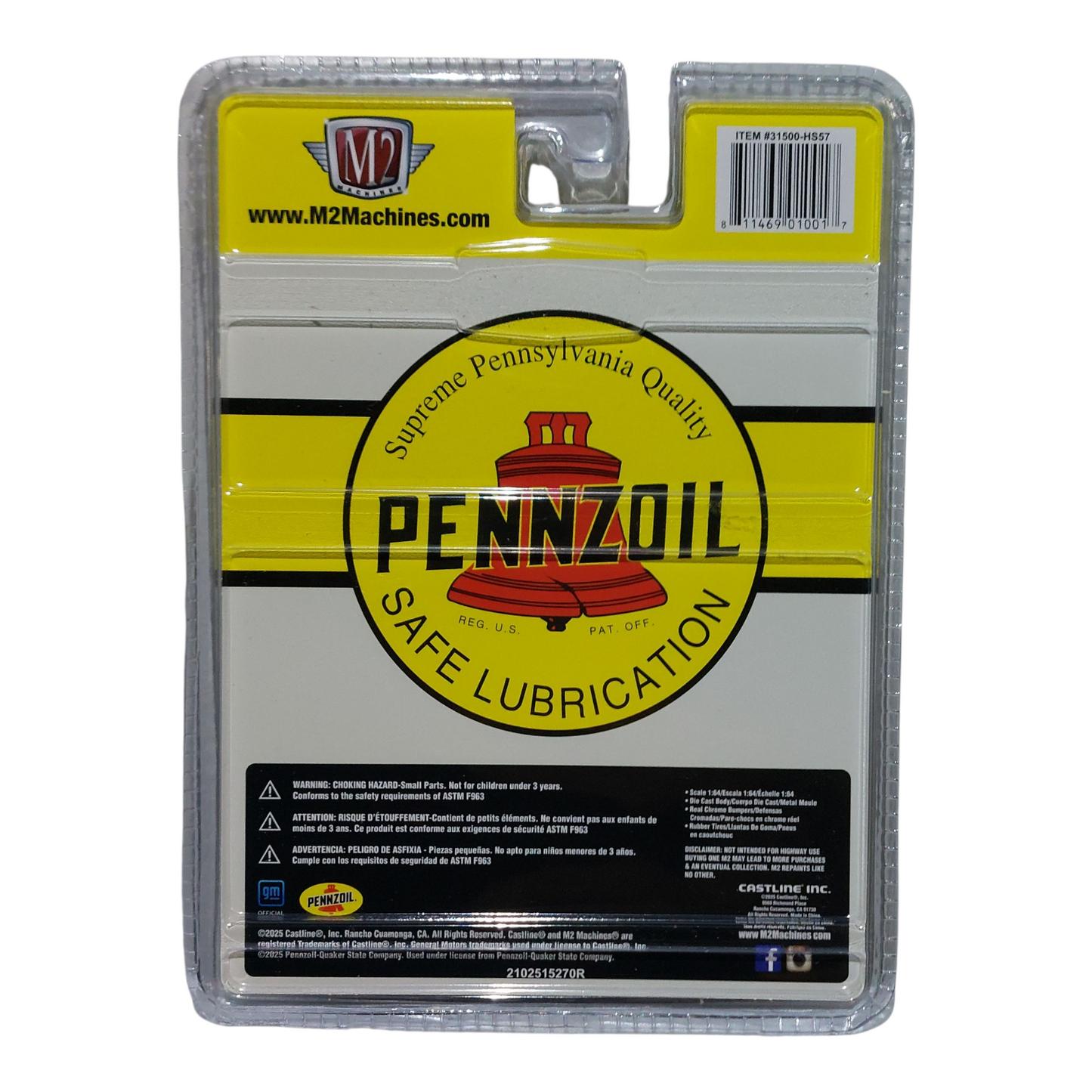 M2 Machines 1:64 1975 GMC Sierra Grande 15 Tow Truck Pennzoil Yellow Hobby Exclusive Diecast Truck