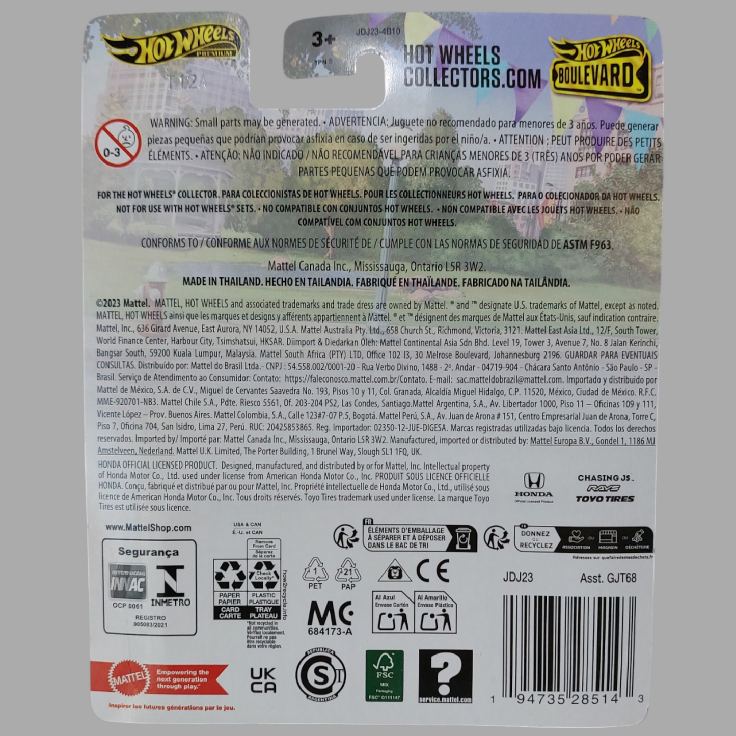 Hot Wheels 2024 Premium Boulevard '99 Honda Civic Type R (EK9)
