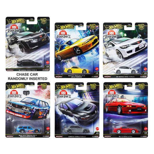“Hot Wheels 2025 Car Culture Ronin Run II Case M FPY86-961M factory sealed 1:64 scale die-cast cars”