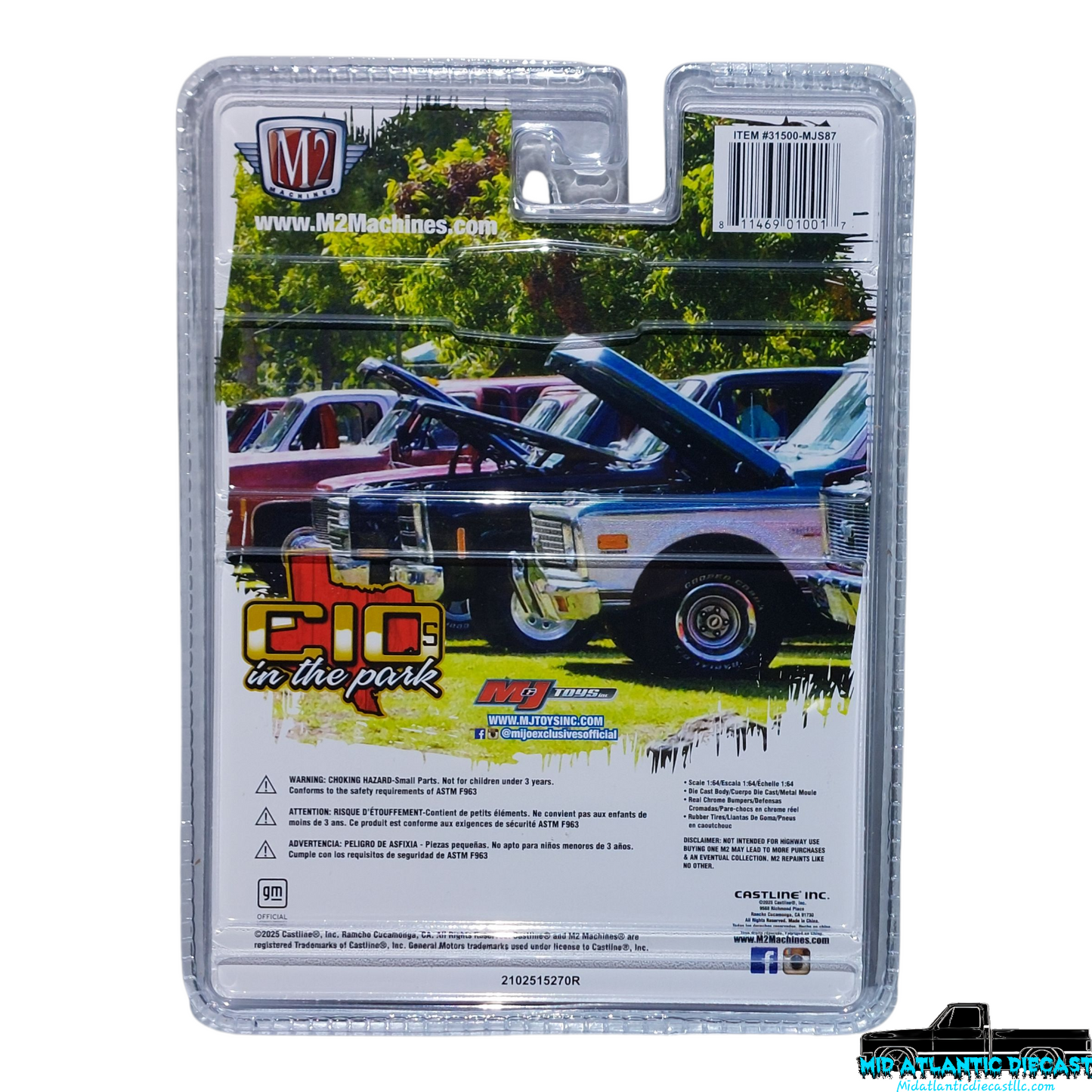 M2 Machines 1:64 1977 Chevrolet Cheyenne 10 C10s In The Park MiJo Exclusives Limited Edition 31500-MJS87 *Free Shipping*