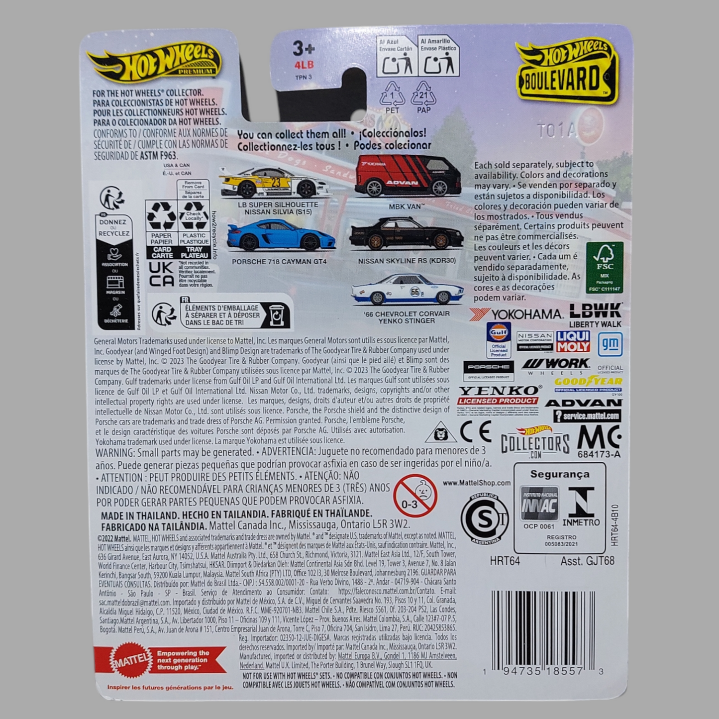Hot Wheels 2024 Boulevard LB SILHOUETTE Nissan Sylvia (S15) (Damaged Card)