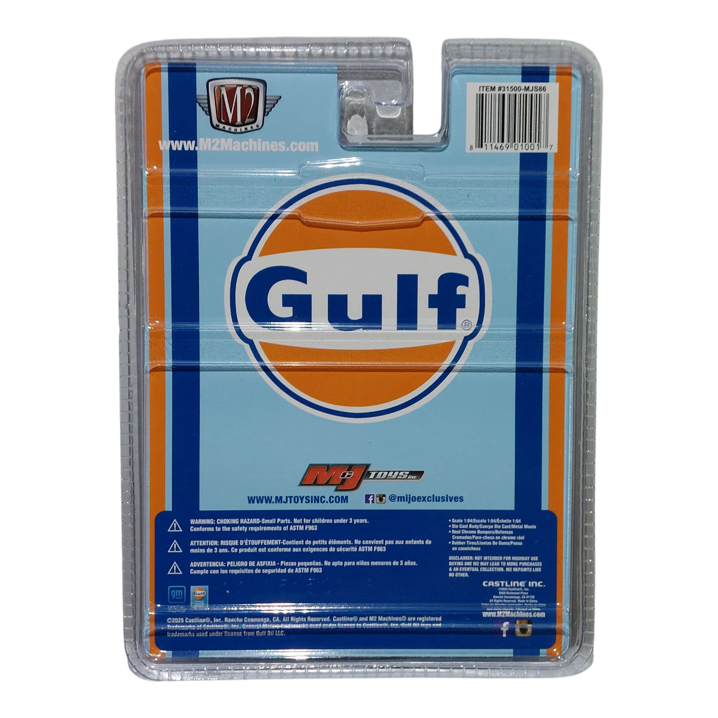 M2 Machines 1:64 1978 Chevrolet Silverado C30 Custom GULF – Blue – MiJo Exclusives Limited Edition Chase
