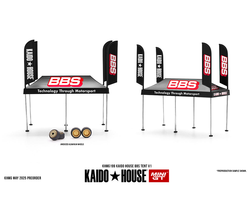 Kaido House x Mini GT BBS Tent V1 1:64 Scale New Sealed In Box KHMG199