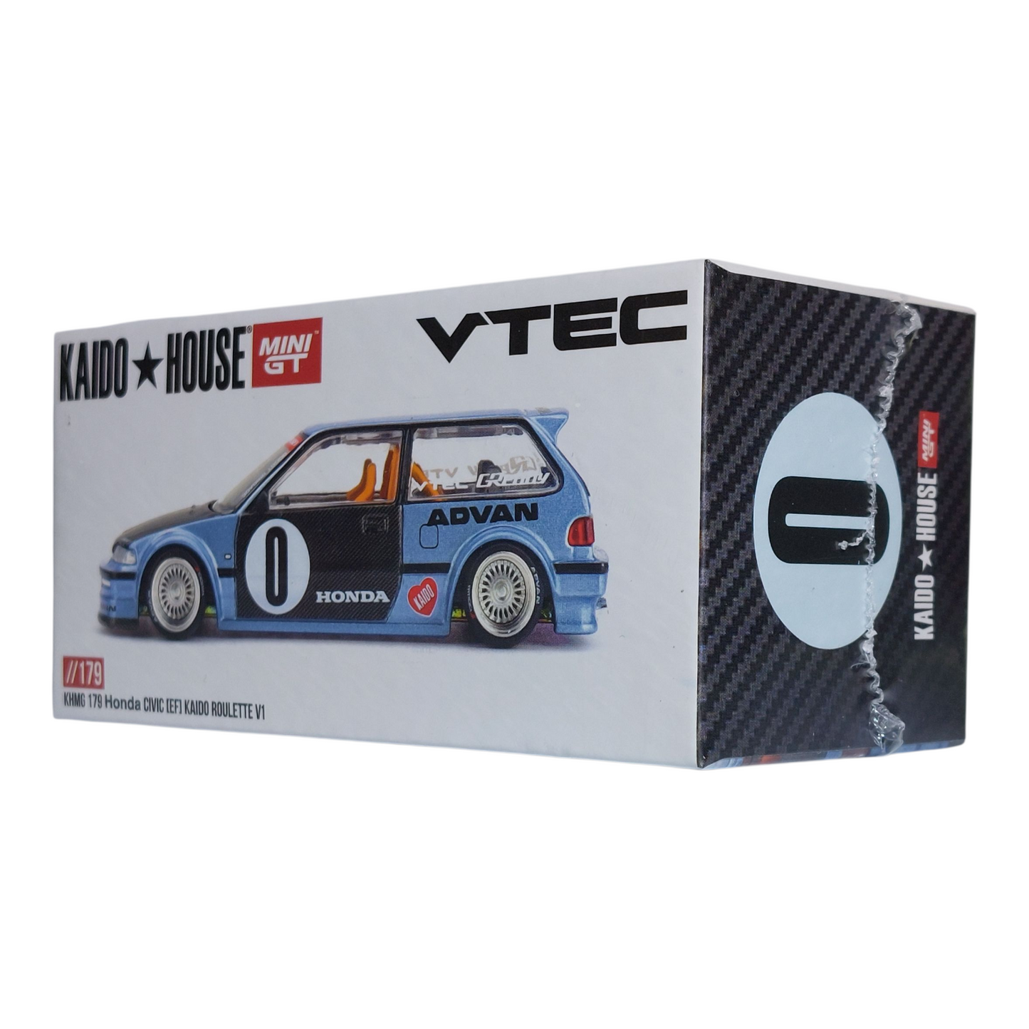Mini GT × Kaido House 1:64 Honda Civic (EF) Kaido Roulette V1 – Factory Sealed Collector Diecast