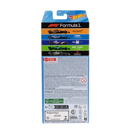 Hot Wheels Formula 1 Die-Cast Vehicles 5-Pack Sealed Case of 12