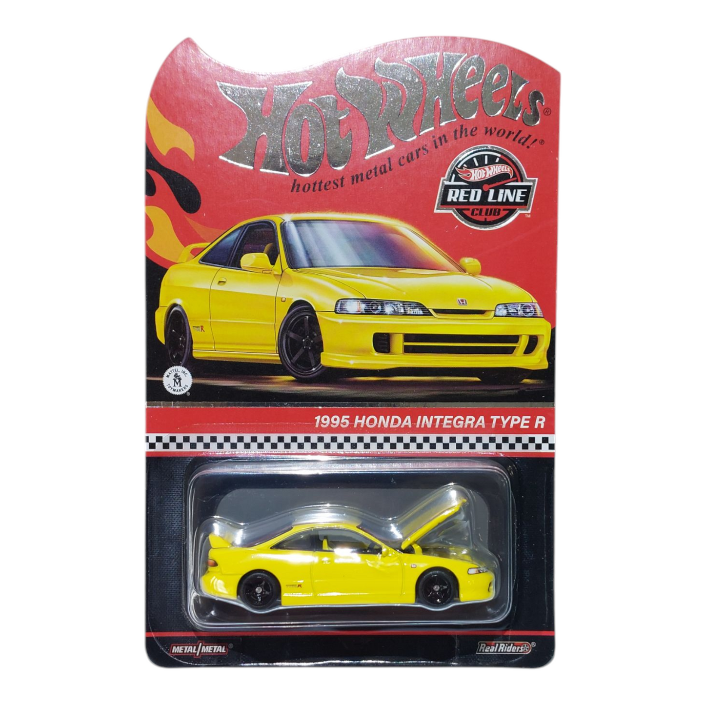 Hot Wheels RLC Red Line Club Yellow 1995 Honda Integra Type R HWF15