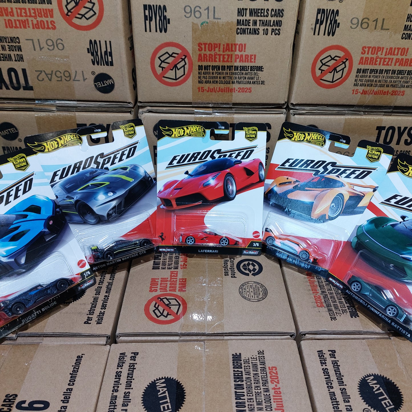Hot Wheels 2025 Car Culture Euro Speed Case L FPY86-961L factory sealed 1:64 diecast cars set