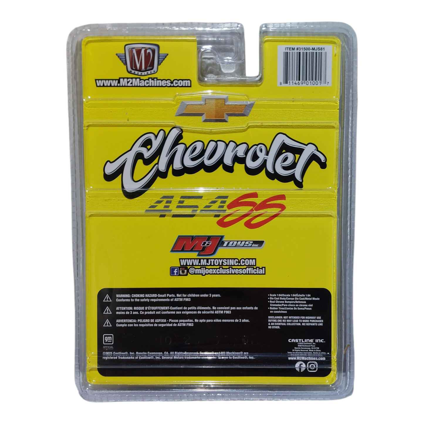 M2 Machines 1:64 Mijo Exclusive 1993 Chevrolet 454 SS Silverado 31500-MJS81