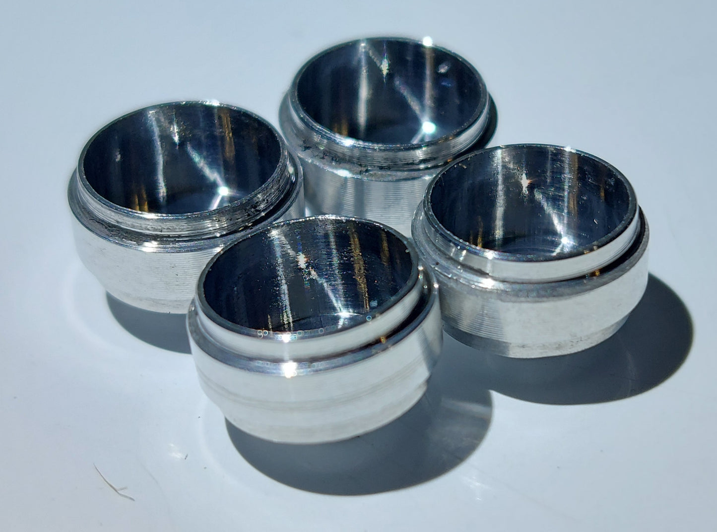 Juego de ruedas y ejes de aluminio pulido CNC de 10 mm a escala 1:64 *Envío gratuito*