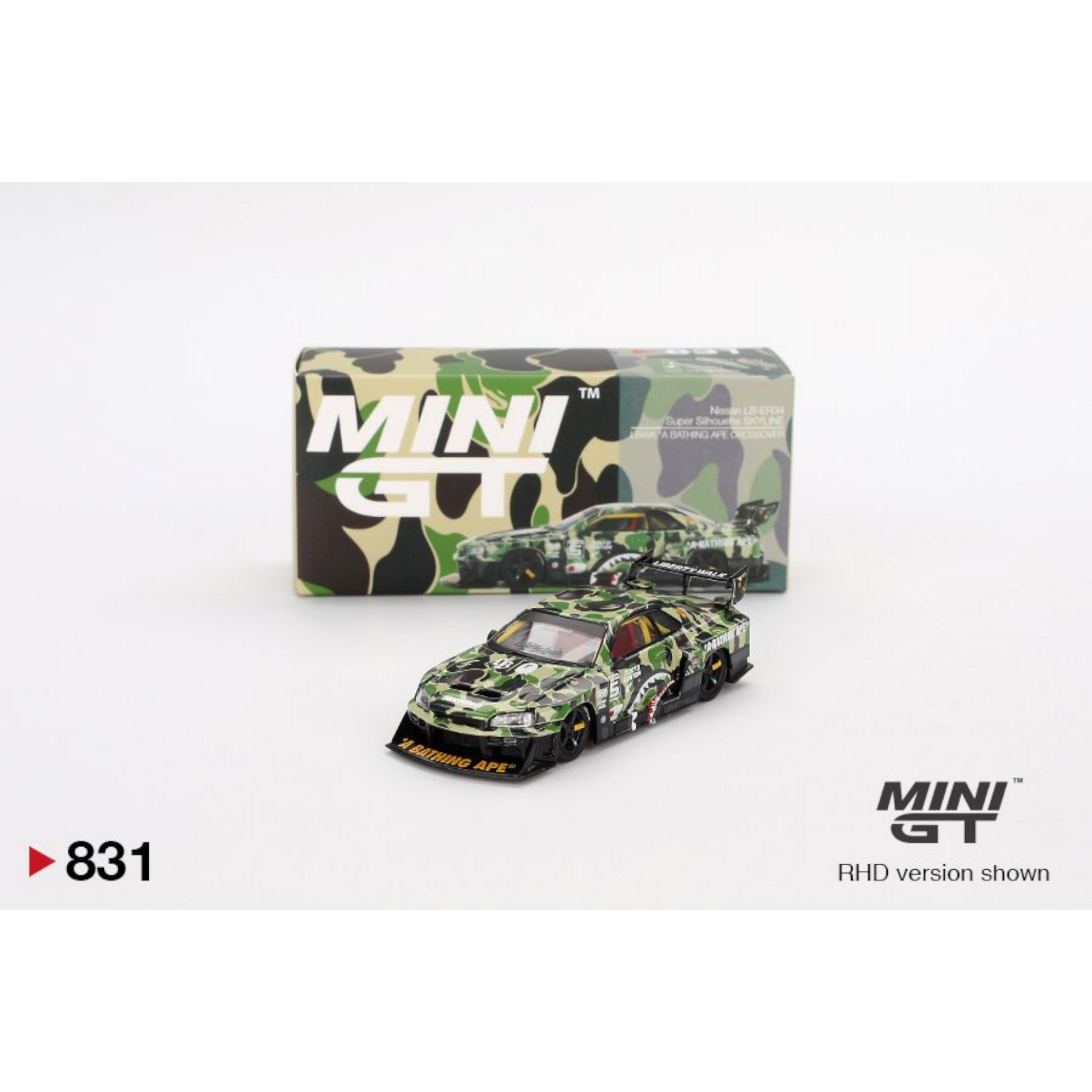 Bape lbwk pcs4 日産　mini gt nissan 2個セット BAPE® X LIBERTY WALK® x MINI GT 1/64 NISSAN 4pcs set