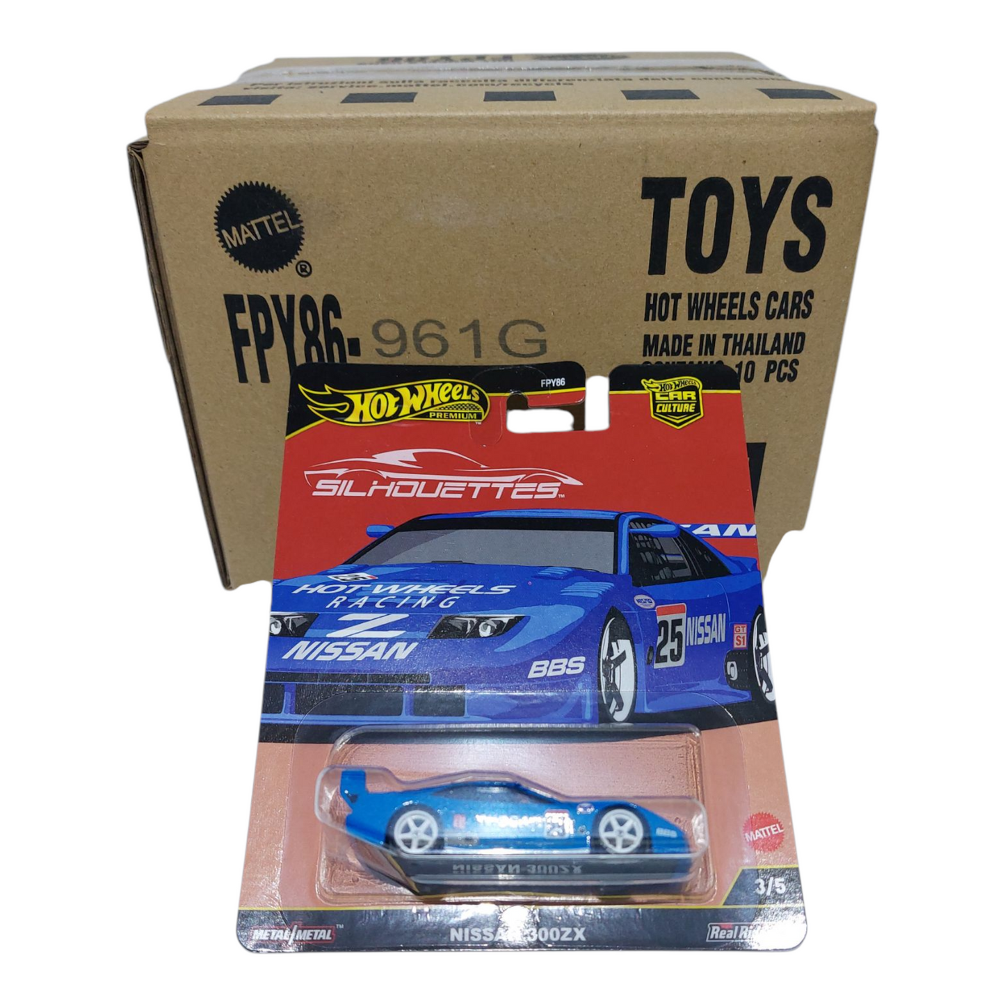 Hot Wheels 2025 Car Culture Silhouettes Nissan 300 ZX Solid Case Of 10