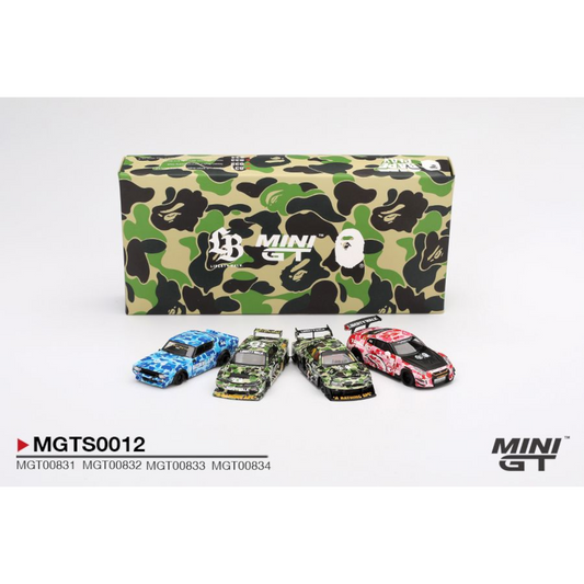 Mini GT LIBERTY WALK x A BATHING APE Nissan Set MGTS0012