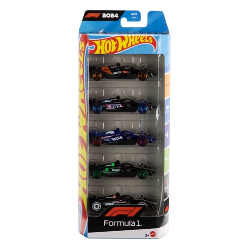 Hot Wheels Formula 1 Die-Cast Vehicles 5-Pack Sealed Case of 12