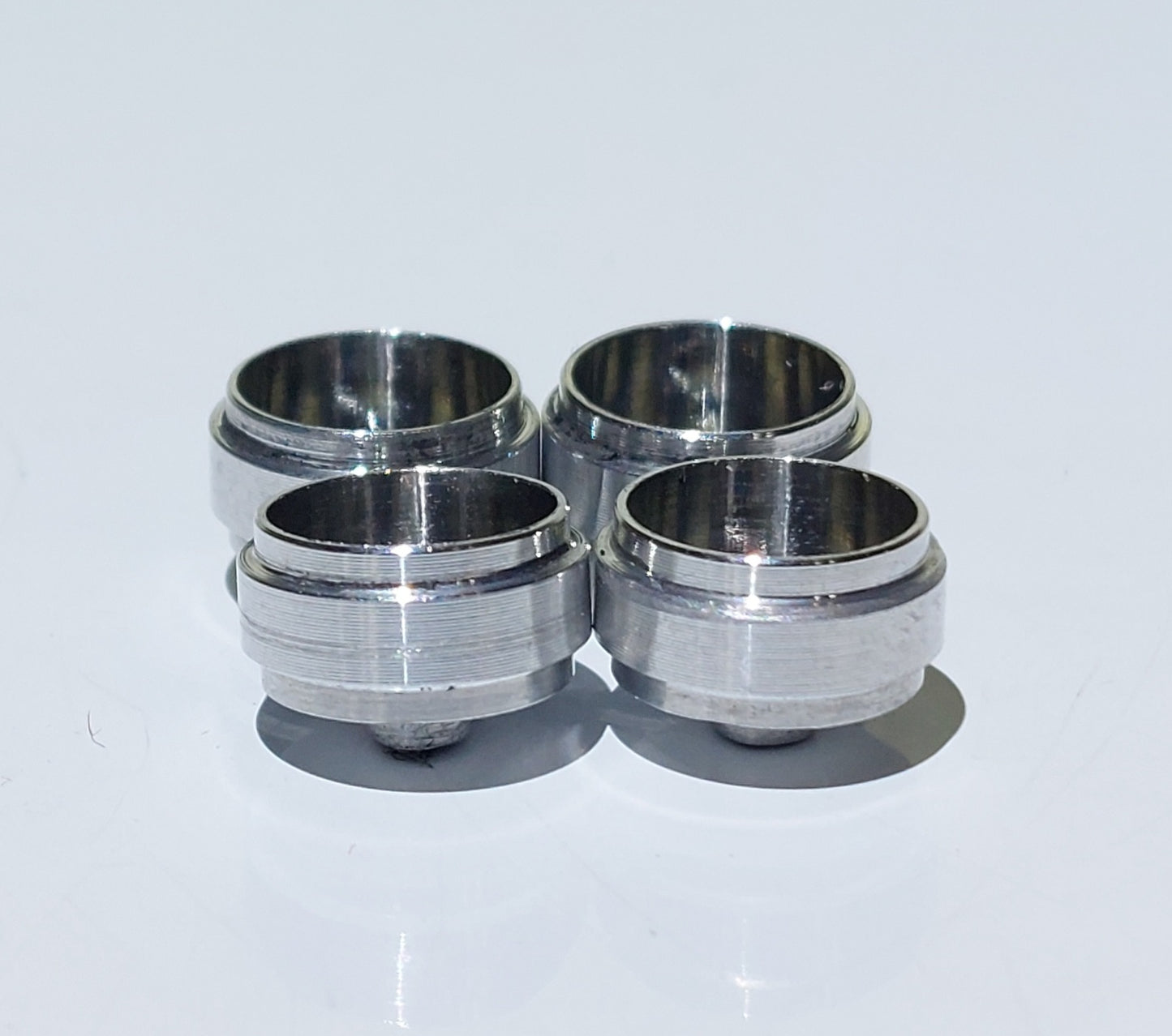 Juego de ruedas y ejes de aluminio pulido CNC de 10 mm a escala 1:64 *Envío gratuito*