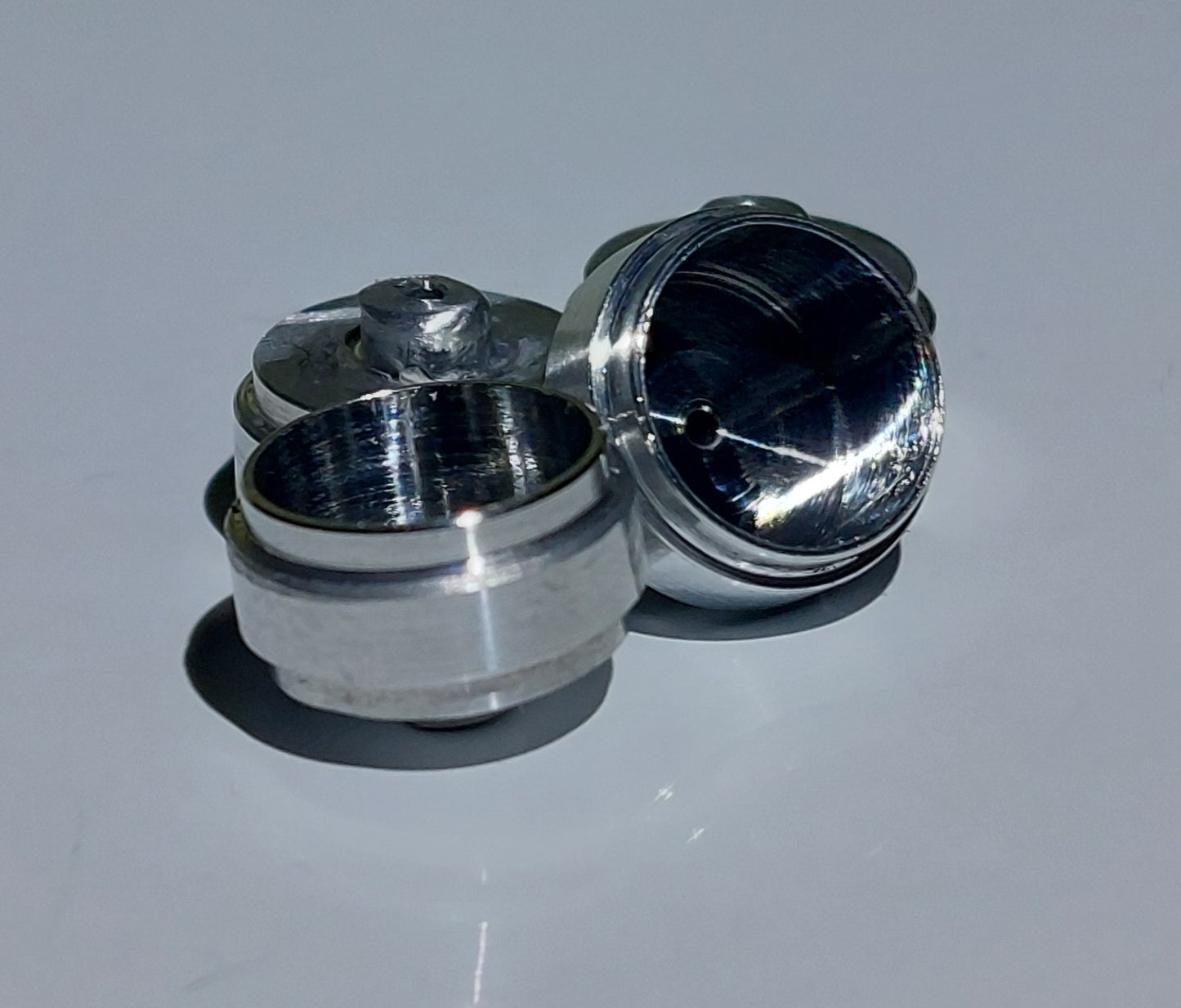 Juego de ruedas y ejes de aluminio pulido CNC de 10 mm a escala 1:64 *Envío gratuito*
