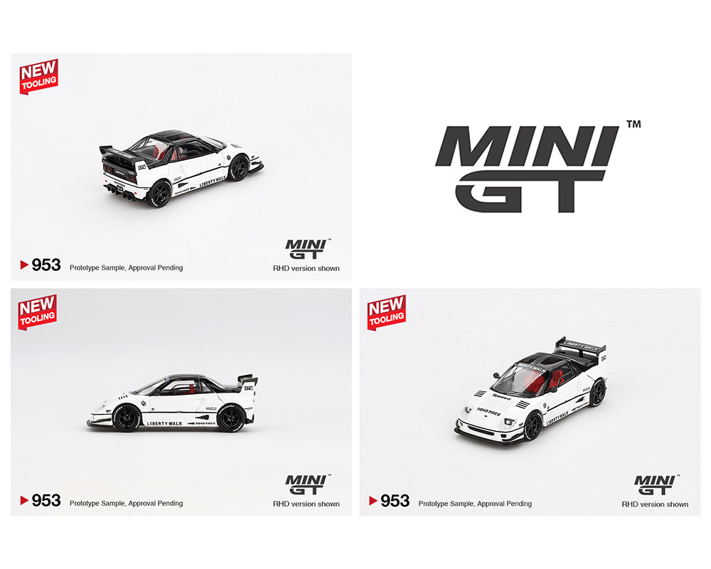 Mini GT #953 Mazda AZ-1 Liberty Walk LB40 White 2024 Tokyo Auto Salon 1:64